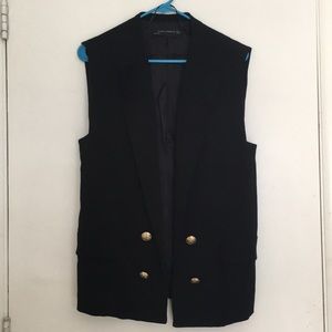 Zara black vest